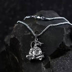 Close-up of the Hanuman Pendant, highlighting the intricate details of Bajrangbali.
