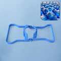 Sky-blue ergonomic water bottle lifter handle for easy carrying