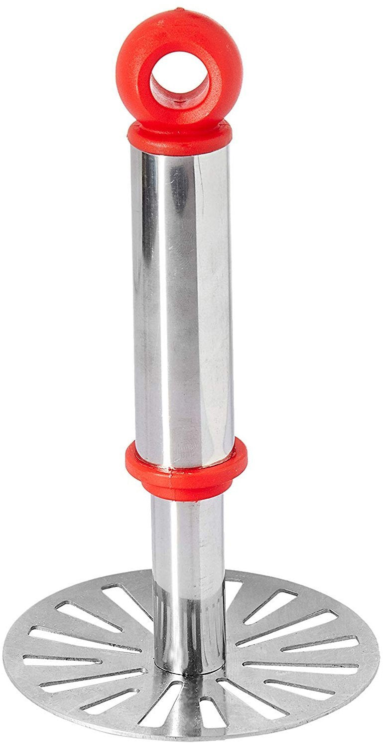 Quickslice Pau Bhaji masher featuring an ergonomic handle and durable stainless steel design.