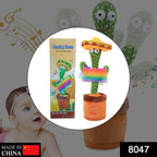 Cheerful dancing cactus toy designed to entertain and engage young children.