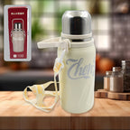 Cross-section view highlighting the double-wall stainless steel insulation of the bottle.