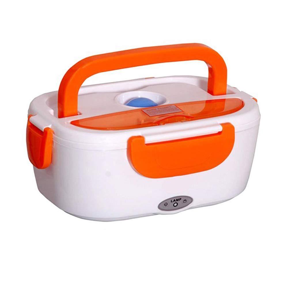 Portable Electric Lunch Box in purple, showing its compact size and handle.