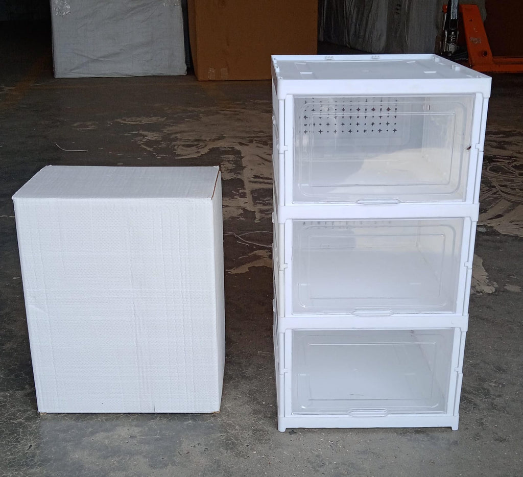 Organivo stackable storage rack, ideal for any room in your home.