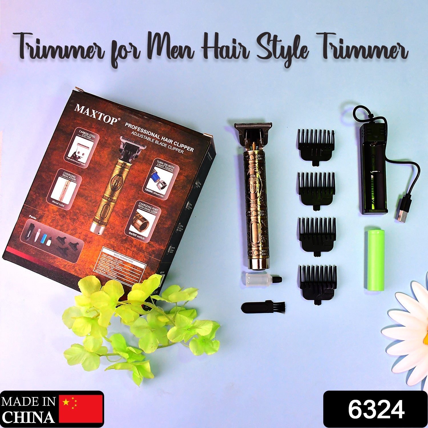 Cordless hair clipper and shaver with multiple adjustable settings.