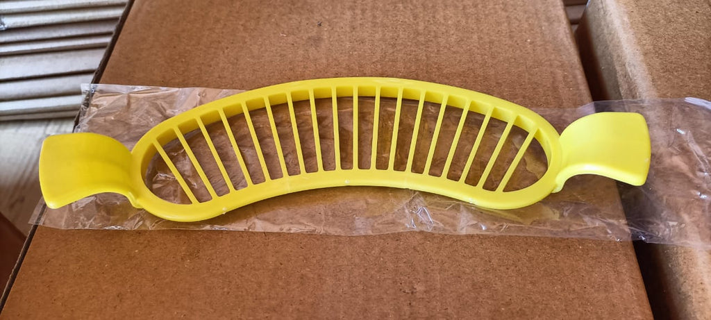 Efficient banana slicer, perfect for quick and safe fruit preparation.