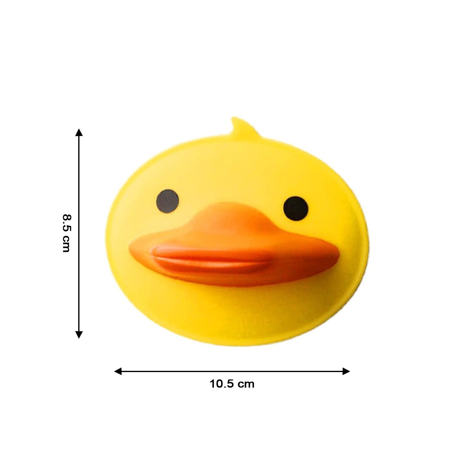 Two duck design silicone hot pot holders side by side for kitchen use