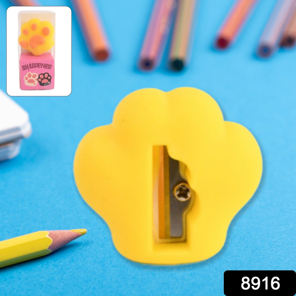 Kids pencil sharpener with fun teddy design for school use