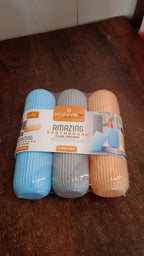 Three colorful travel toothbrush cases shown with dental hygiene essentials.