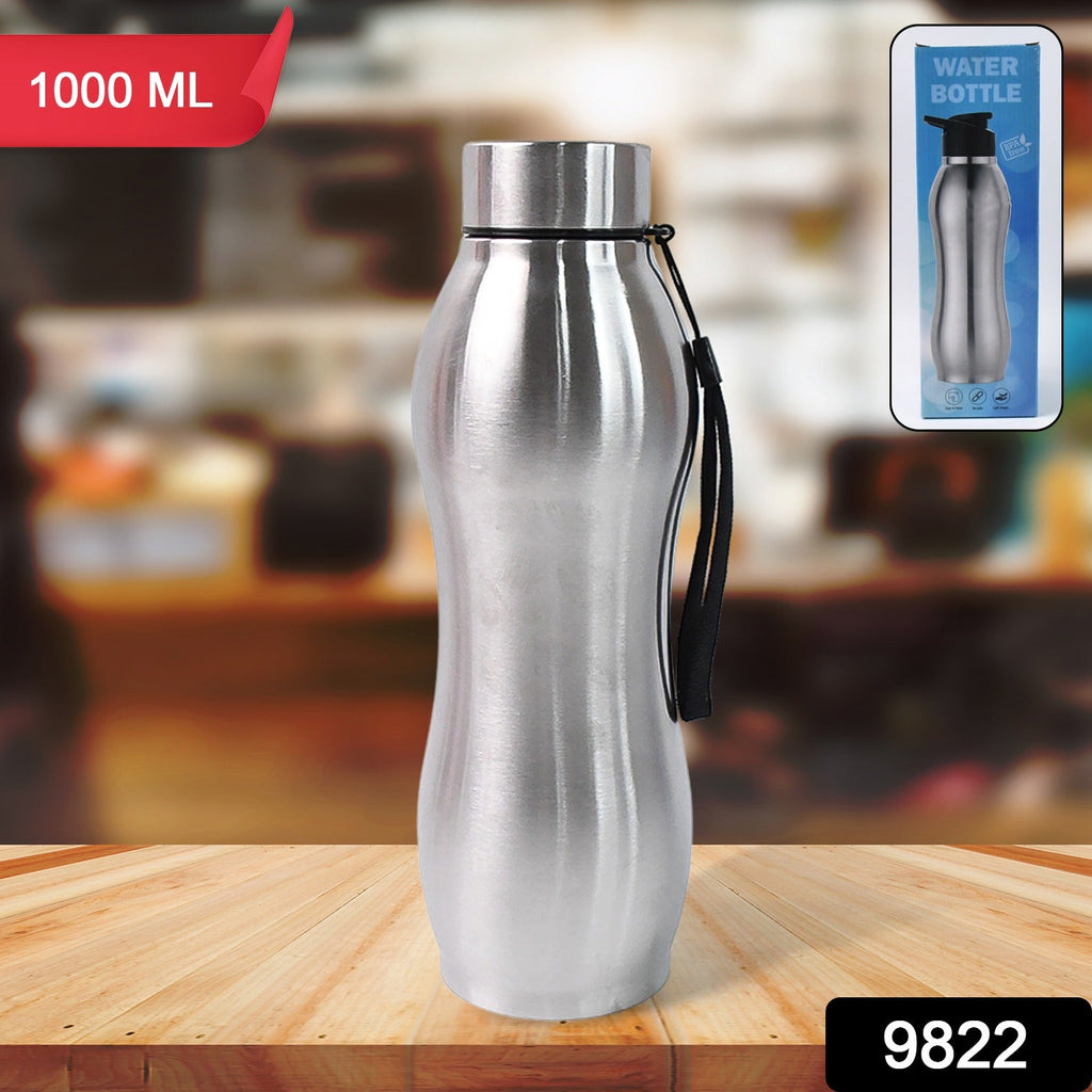Hot and cold drink stainless steel water bottle exterior view