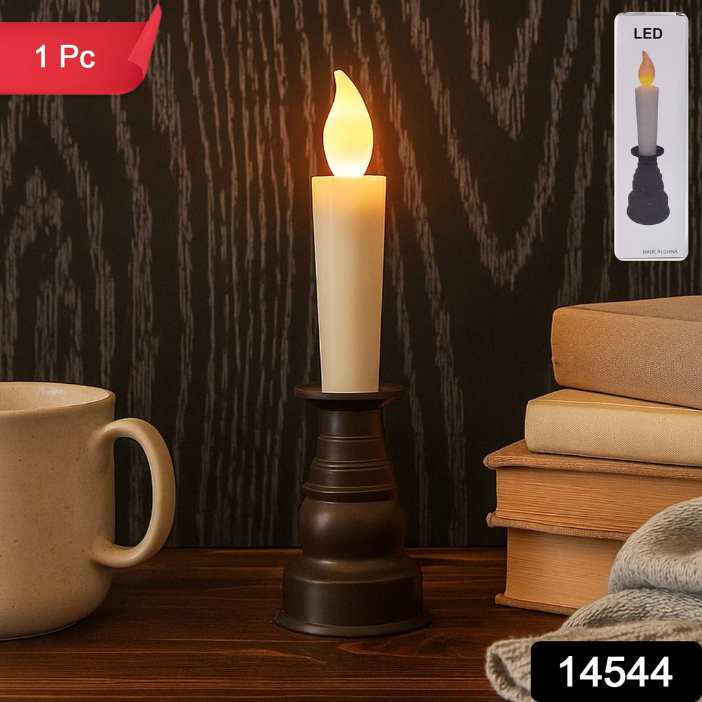 Unique LED candle light with realistic flicker effect in decorative holder