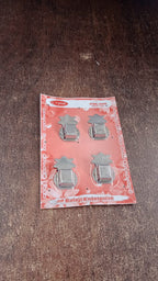Vertical arrangement of four wall-mounted agarbatti holders in silver