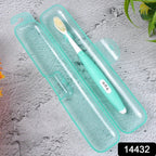Close-up of portable Easy Brush Interdental Cleaner showing bristle detail