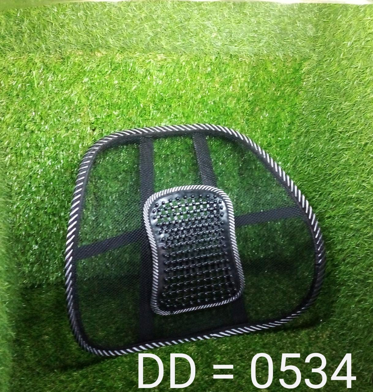 Close-up of the durable, breathable mesh on the ventilation back rest.