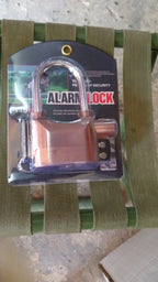 Another view of the versatile Security Alarm Lock and its accompanying keys.