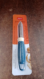 Apex stainless steel potato peeler placed on kitchen counter ready to use