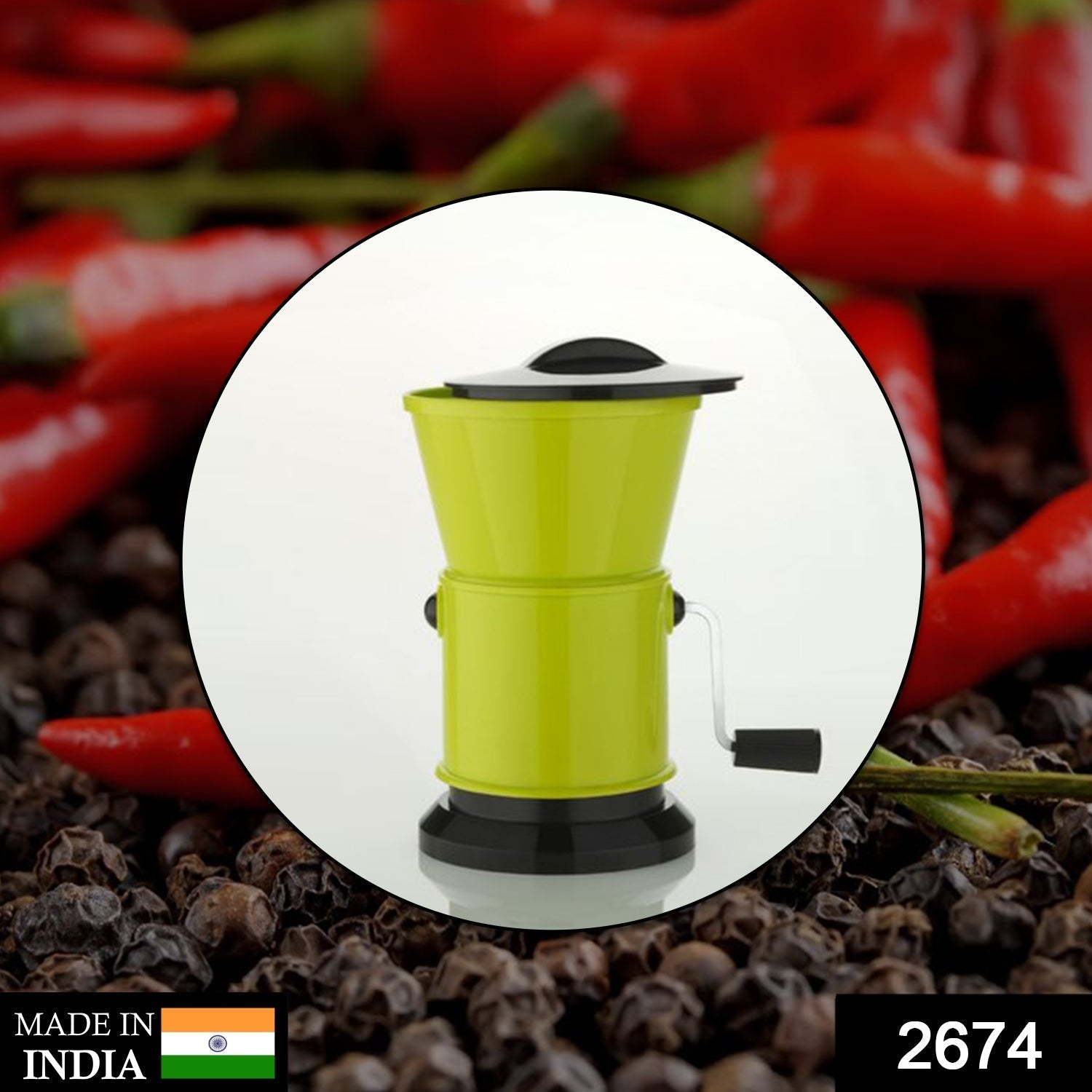 Compact chilly grinder tool with a robust sharp blade system