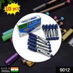 Close-up of blue permanent markers, perfect for crisp lines on whiteboards.