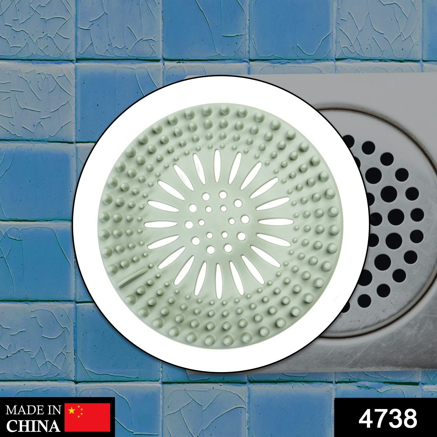 Sleek plastic drain cover designed for efficient water drainage in modern Indian bathrooms.