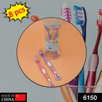 Portable toothbrush holder showing internal compartments for paste and brush.