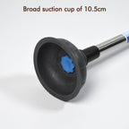 Ergonomic handle and powerful rubber base of the drain unblocker pump.