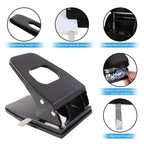 Paper punch machine with removable chip tray for easy cleanup