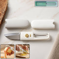 ChefAura 2-in-1 multifunctional peeler and knife for fruits and vegetables.