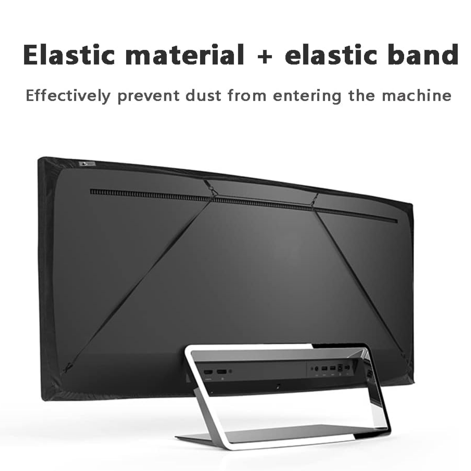 Detail of the strong elastic edge ensuring a secure fit for the 42-inch TV protector.