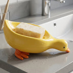 Duck design plastic soap tray for bathroom accessories