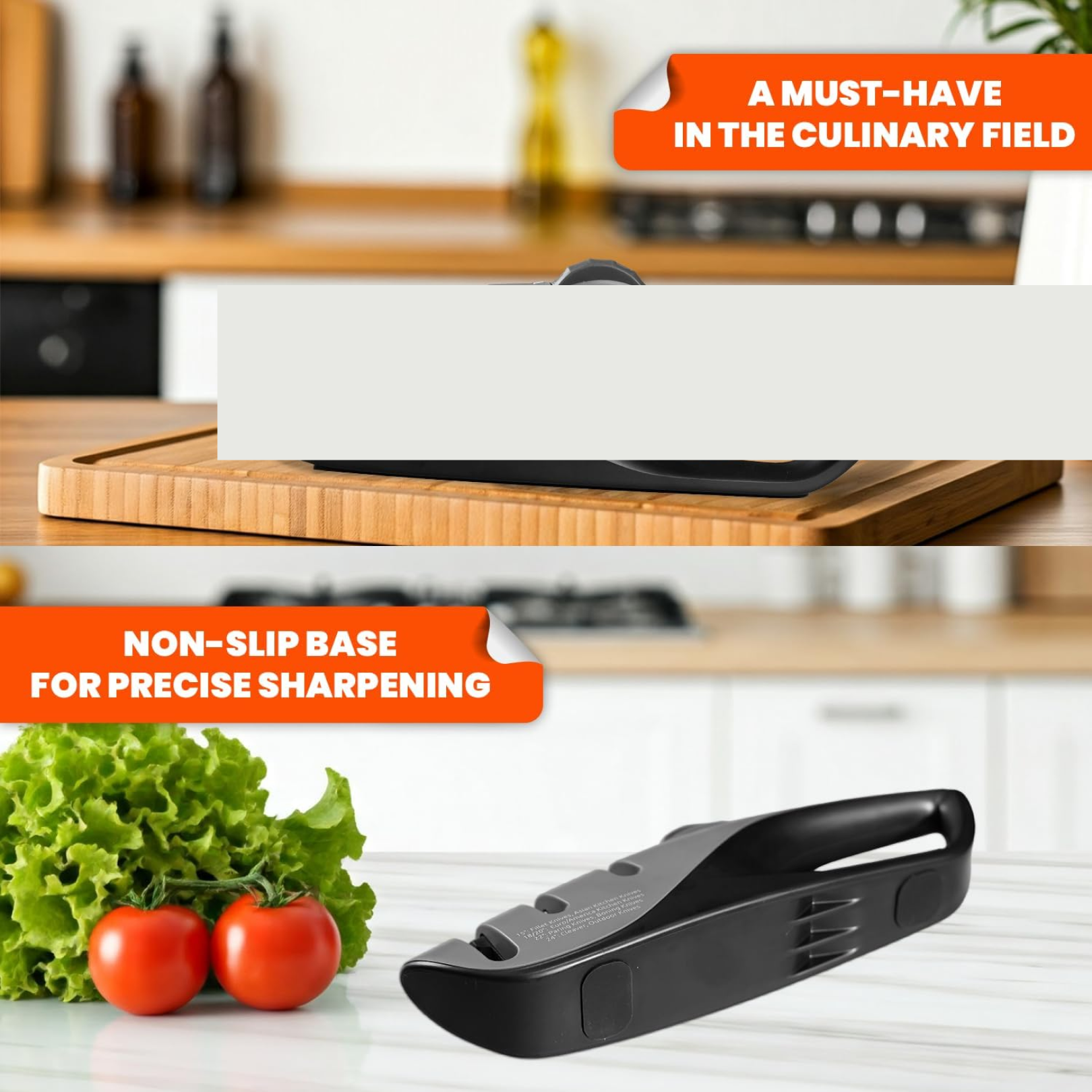Knife sharpener features view