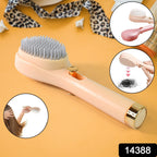 Ergonomic design of self-cleaning detangling hairbrush for easy styling