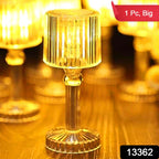 Portable acrylic crystal lamp showcasing its intricate design.