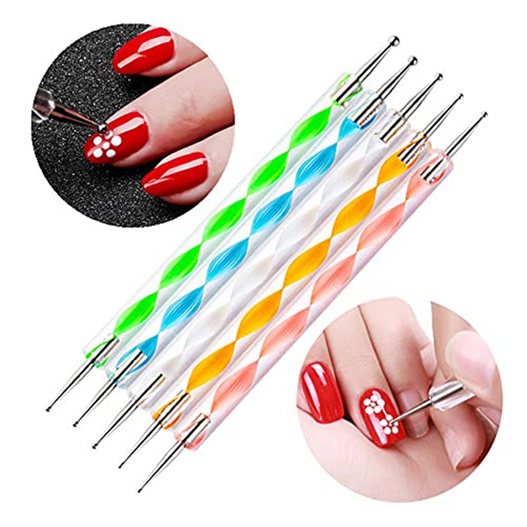Packaging of Velvet Rope Nail Art Pen Set, 5-piece kit.