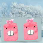 Compact Pink Hot Water Bag, perfect for travel and on-the-go pain relief.