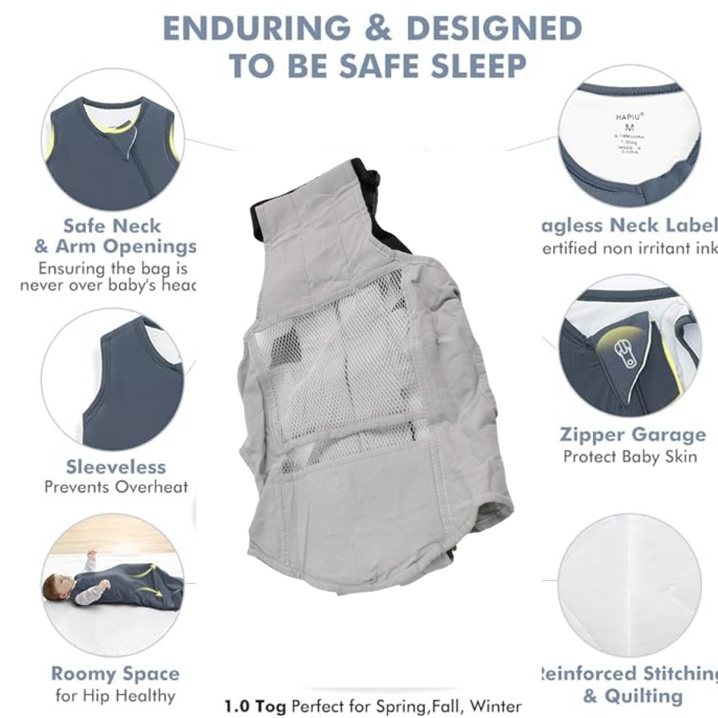 Mother and baby enjoying a walk using the breathable ergonomic baby carrier.