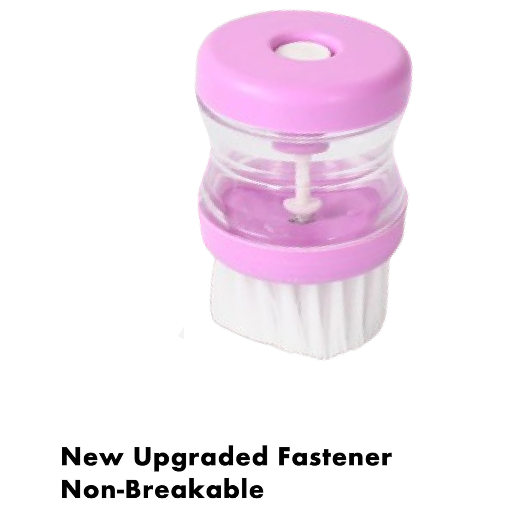 Ergonomic non-slip handle of the plastic wash basin brush for comfortable grip.
