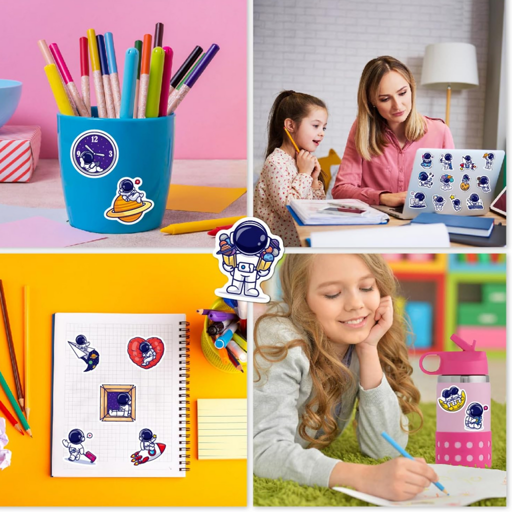 Double-sided geometry box open, showing multiple compartments for stationery.