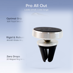 Phone holder showing 360-degree rotation feature for adjustable viewing angles