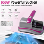Powerful motor of the cordless handheld vacuum cleaner.