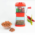 Maitri Onion Chopper with stainless steel blades, ready to chop vegetables.