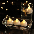 Decorative flameless floating candles for water settings