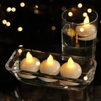 Decorative flameless floating candles for water settings