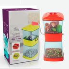Multi-purpose vegetable chopper demonstrating its efficient rotating blade system.