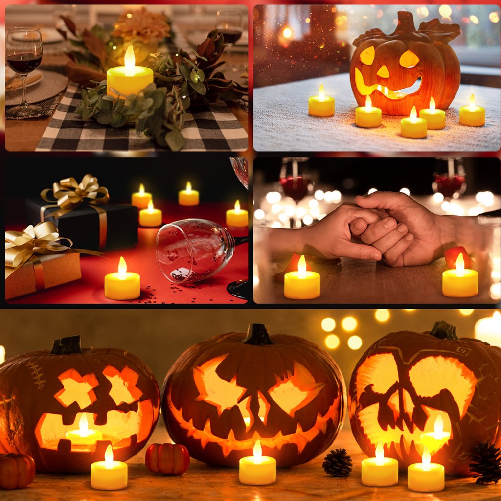 Elegant floating flameless LED candles for decor