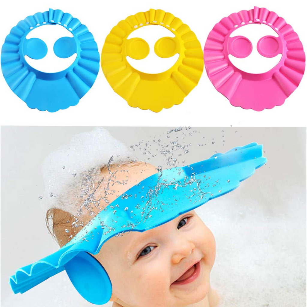 Product shot of the versatile baby shower cap, showcasing its full design.