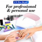The mini Gel Nail Dryer showcasing its dual wavelength UV LED lights.