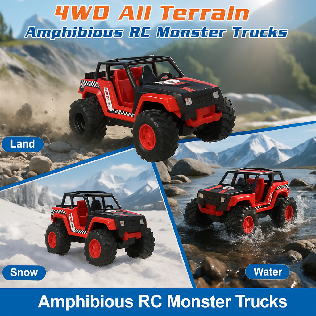 Detailed tyre tread of Funwoods Free-Wheel Jeep Toy Car for gripping various surfaces