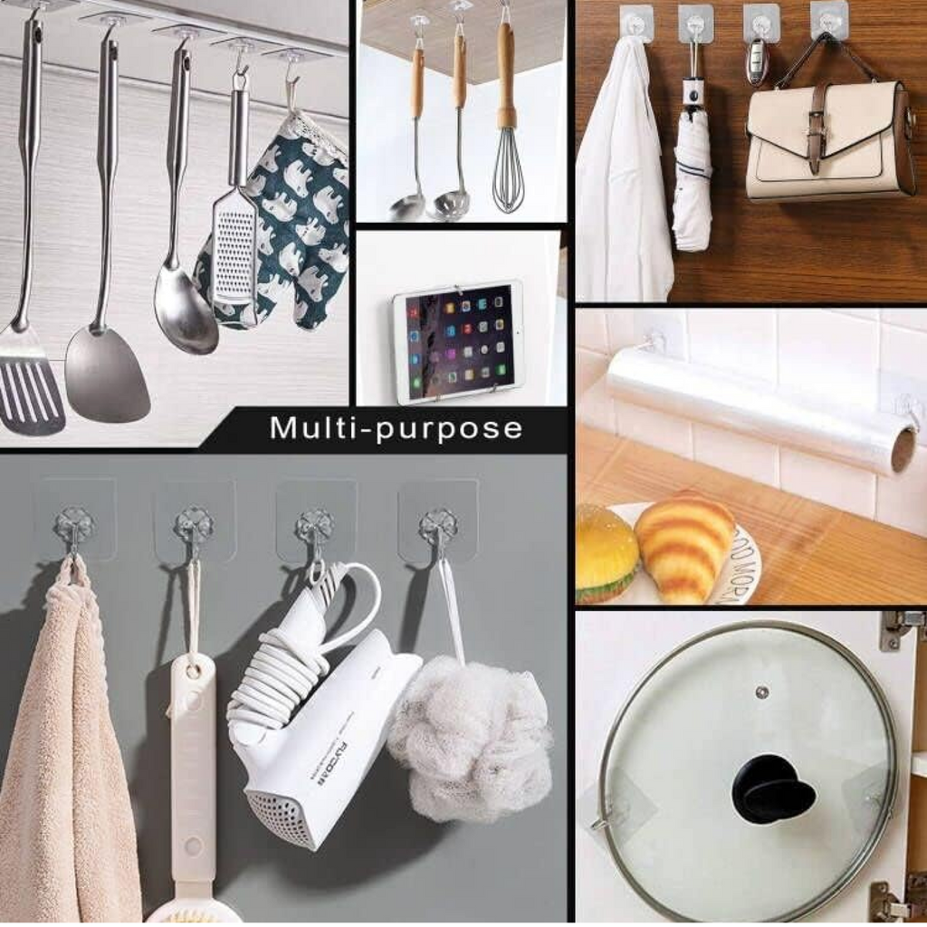 Close-up of strong adhesive flower hooks showing durable stainless steel hook