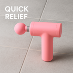 Set of interchangeable massage gun heads for versatile deep tissue massage.