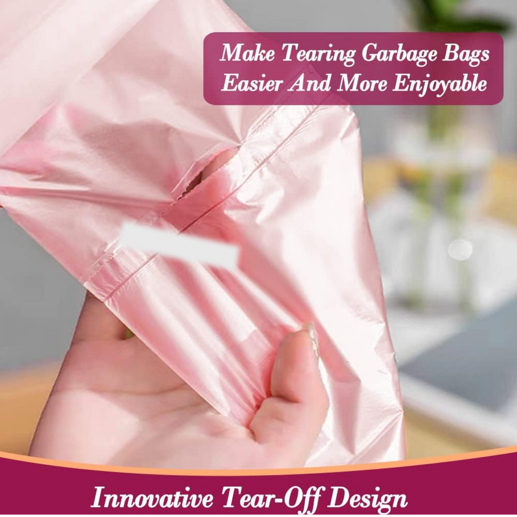 Compact tear-resistant garbage bags roll perfect for daily waste disposal