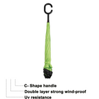 Detailed view of the durable canopy fabric of the kids foldable umbrella.